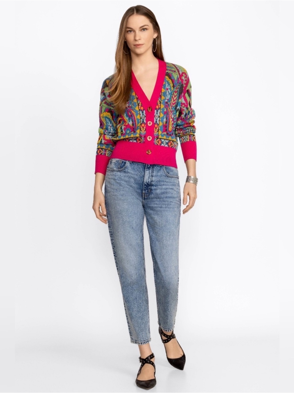Johnny Was Palermo Slim Boyfriend Jeans